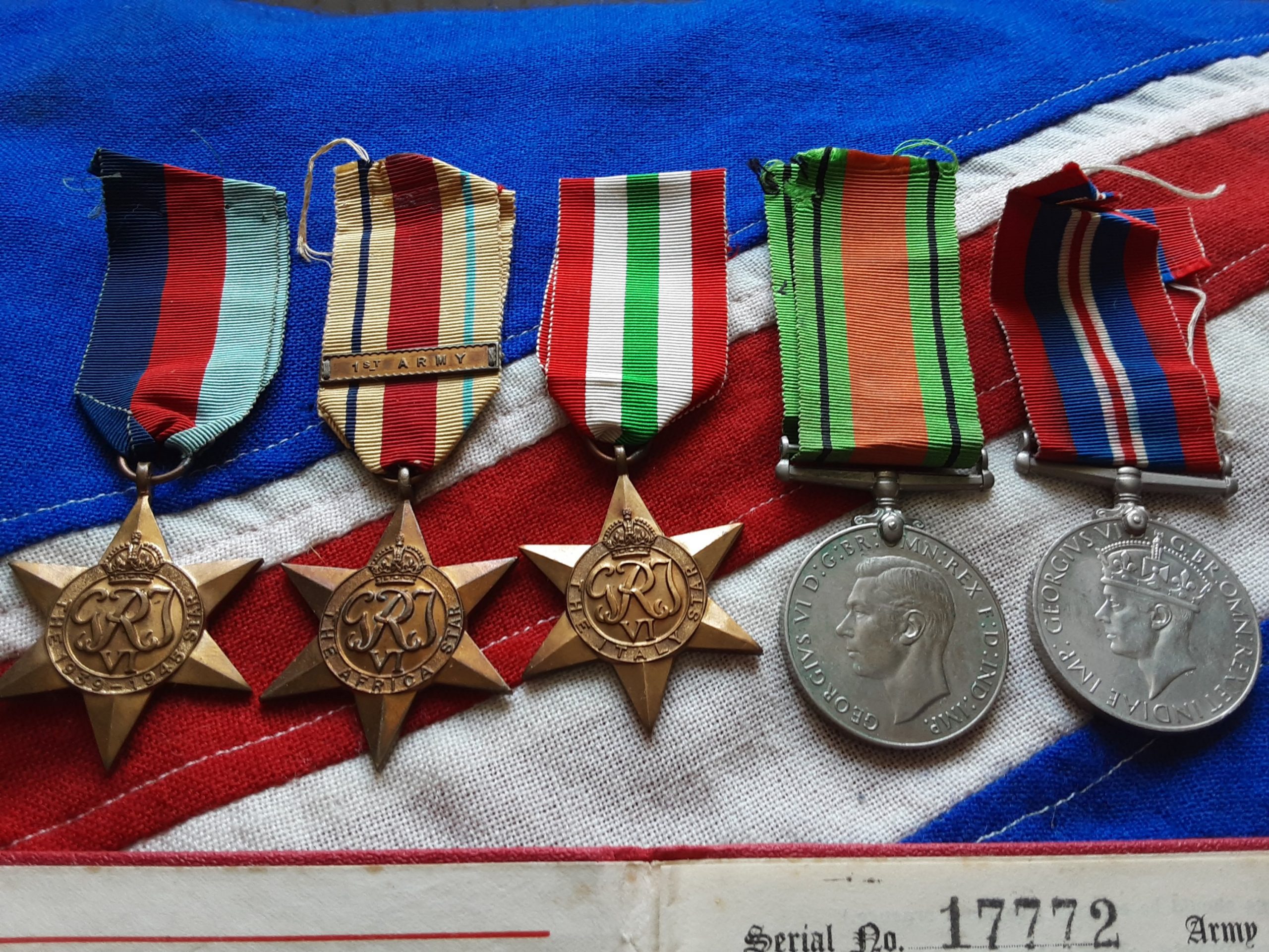 WWII 1st Army group. Edward George Rumbold. Royal Artillery. Liss, Hampshire. - Image 2