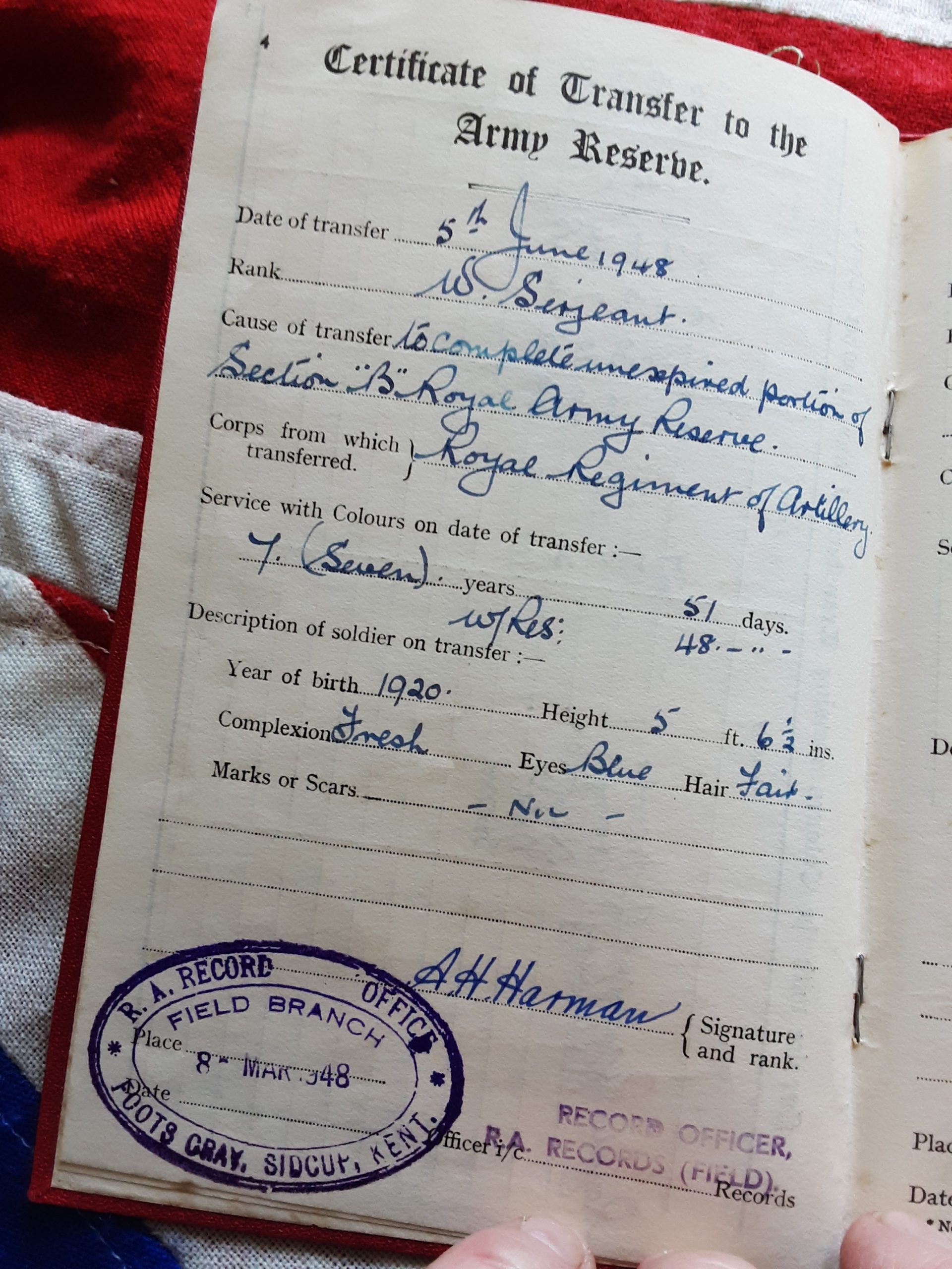 WWII 1st Army group. Edward George Rumbold. Royal Artillery. Liss, Hampshire. - Image 7