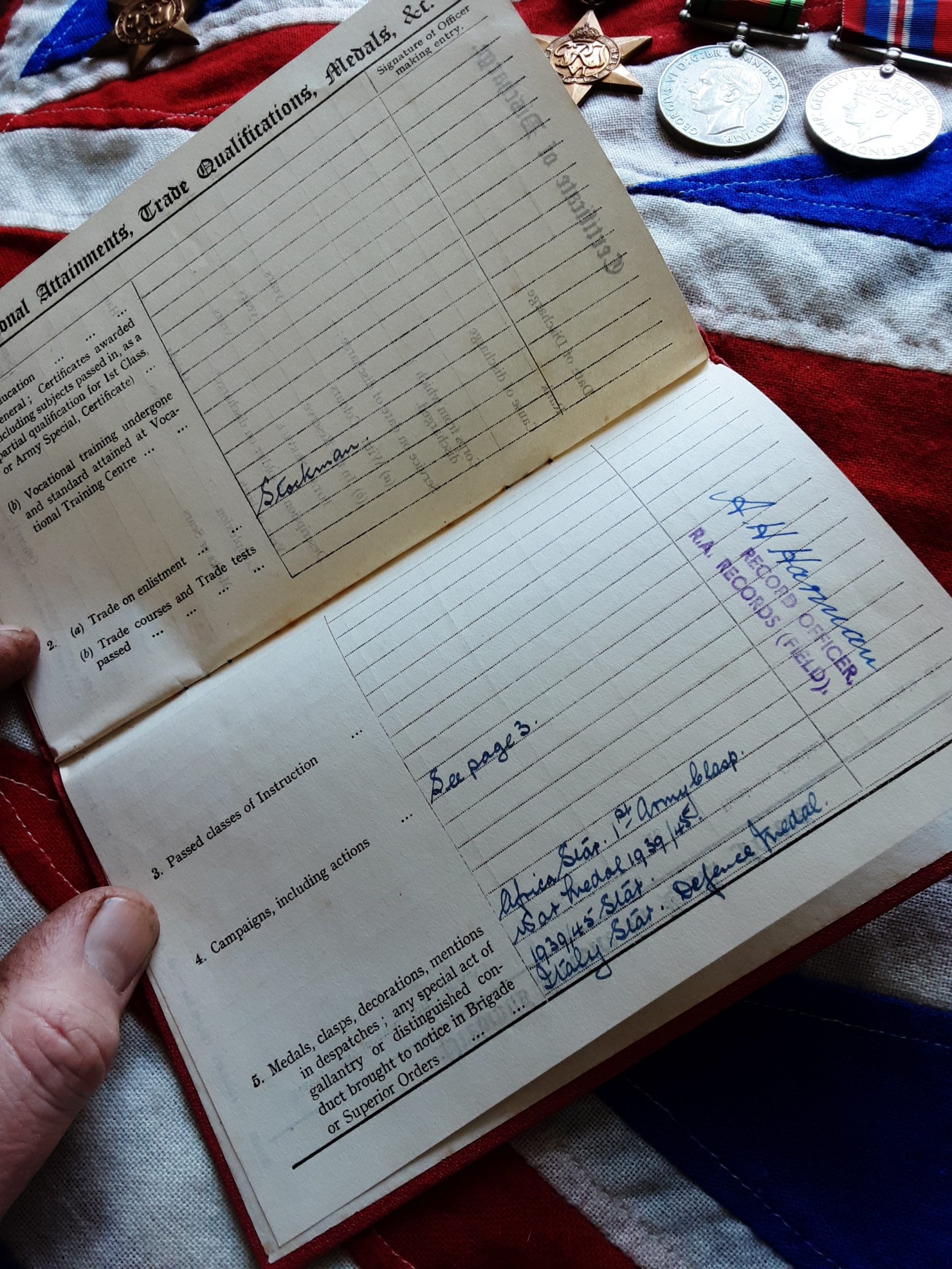 WWII 1st Army group. Edward George Rumbold. Royal Artillery. Liss, Hampshire. - Image 6