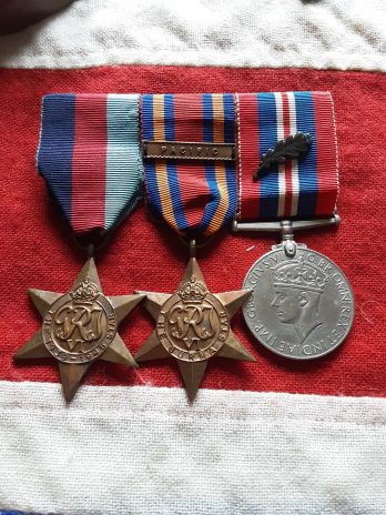 WWII Burma Star, Pacific clasp Mentioned in Dispatches group