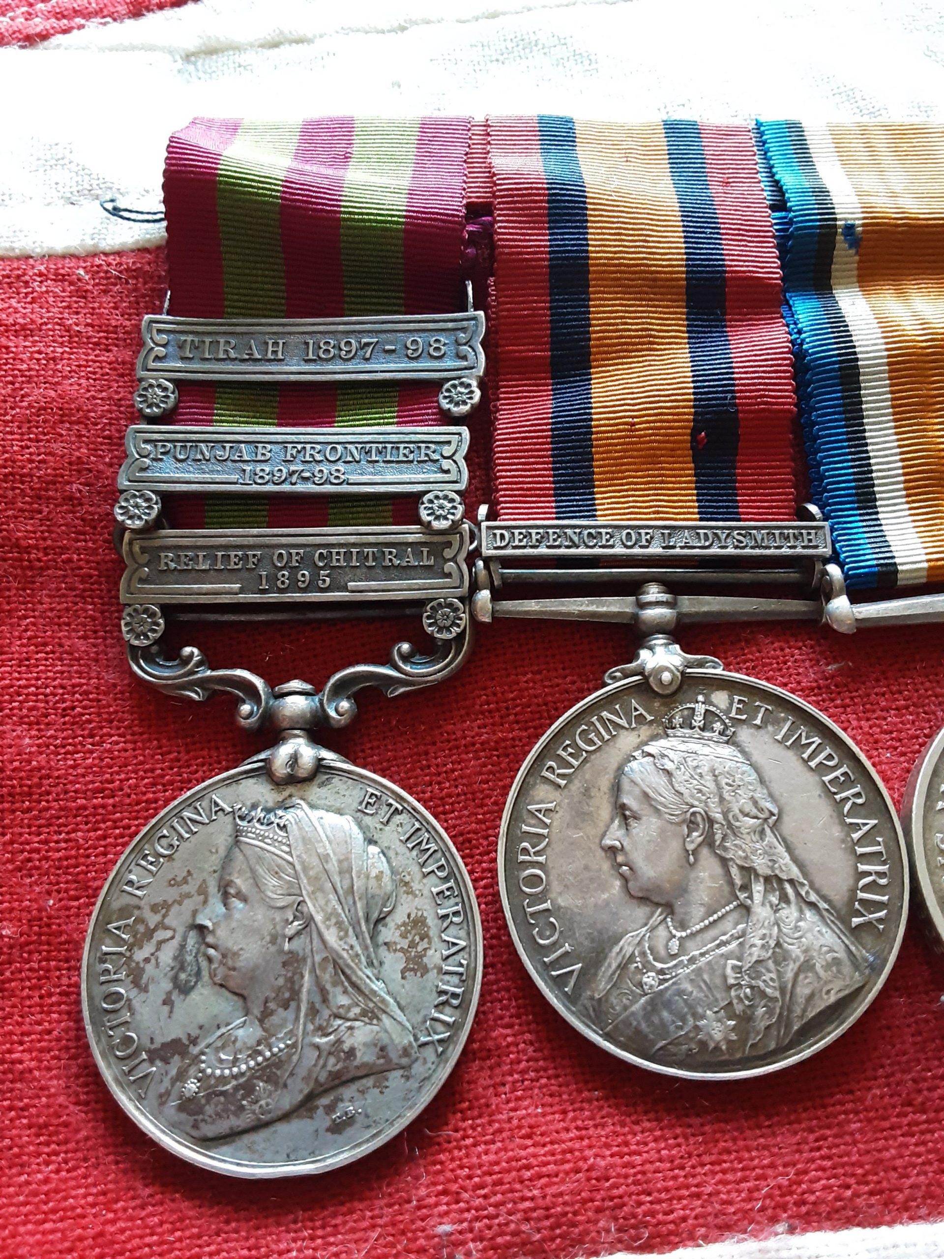 Relief Chitral, Defence of Ladysmith & WWI Pair. Wallace. Gordon Highlanders & Labour Corps. - Image 2