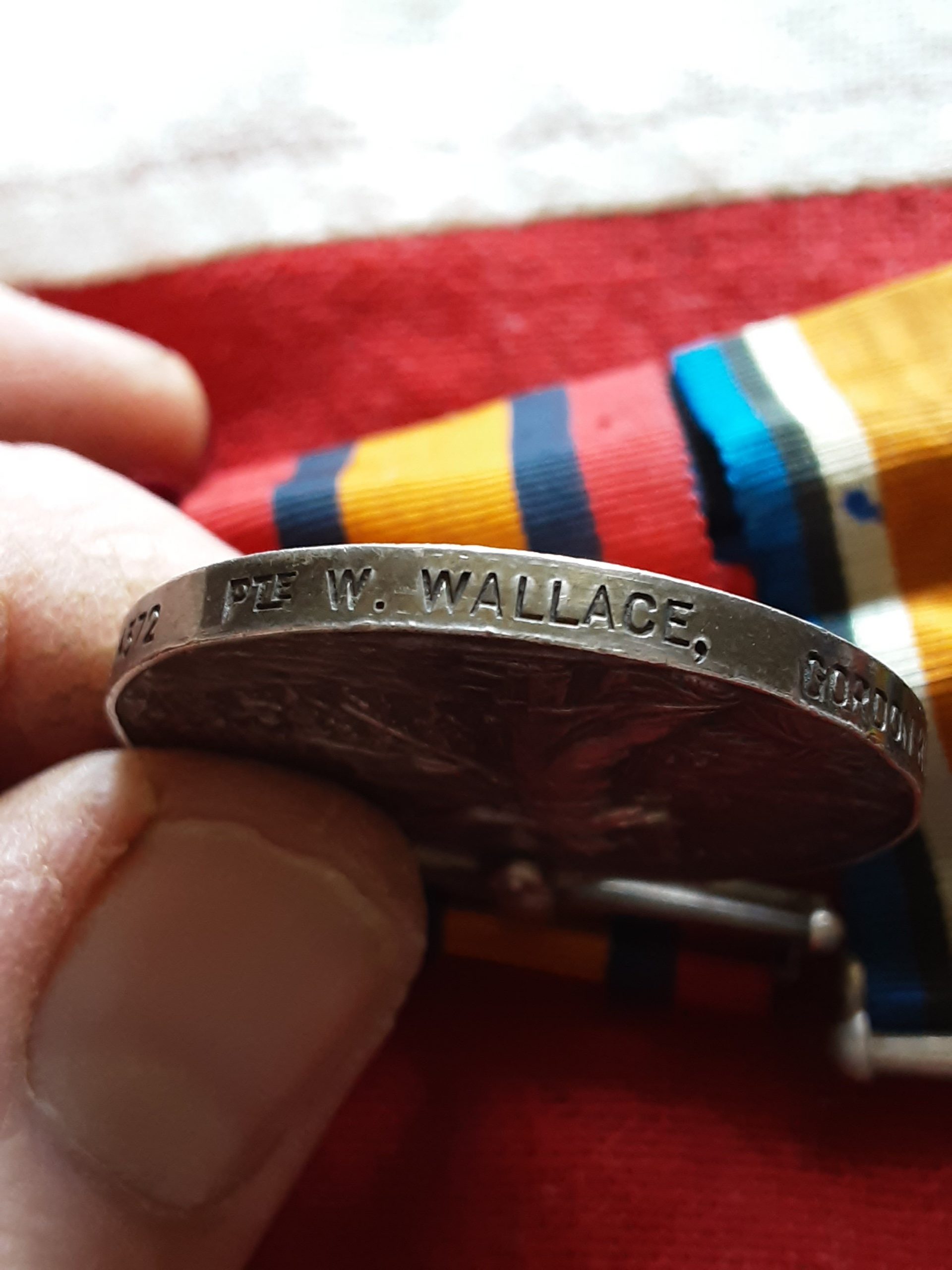 Relief Chitral, Defence of Ladysmith & WWI Pair. Wallace. Gordon Highlanders & Labour Corps. - Image 7