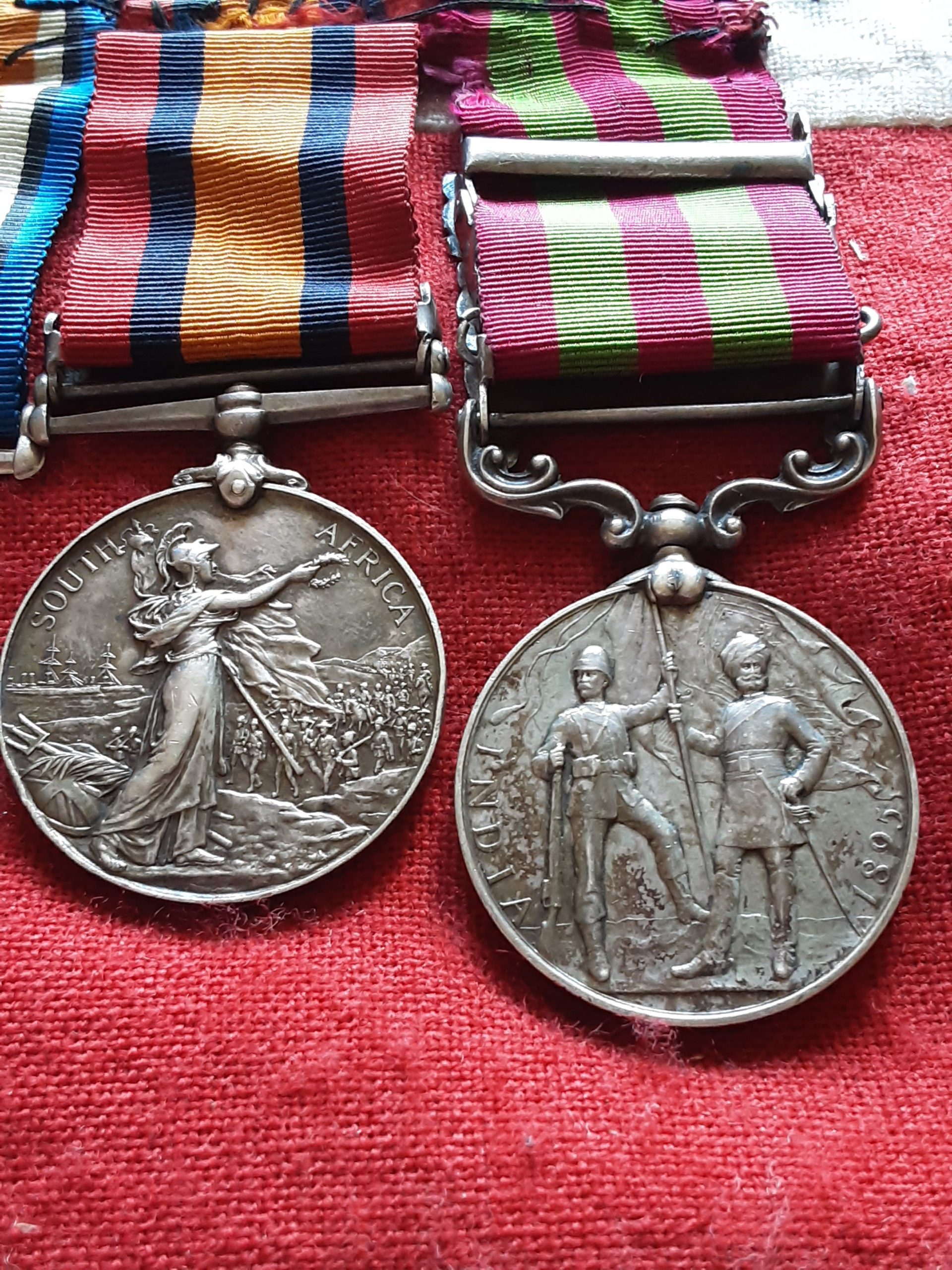 Relief Chitral, Defence of Ladysmith & WWI Pair. Wallace. Gordon Highlanders & Labour Corps. - Image 4