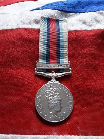Operational Service Medal. Afghanistan. Gunner Clark. RA. Royal Artillery.