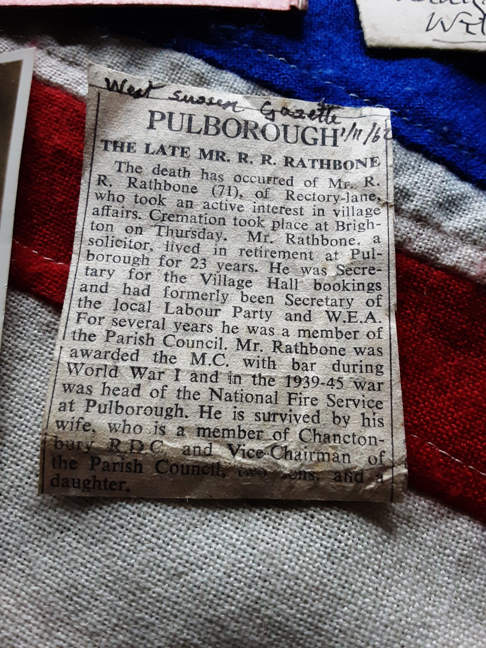 Attributed miniature MC & bar gallantry group. Captain Richard R Rathbone. 1/6 Liverpool. Pulborough. - Image 2