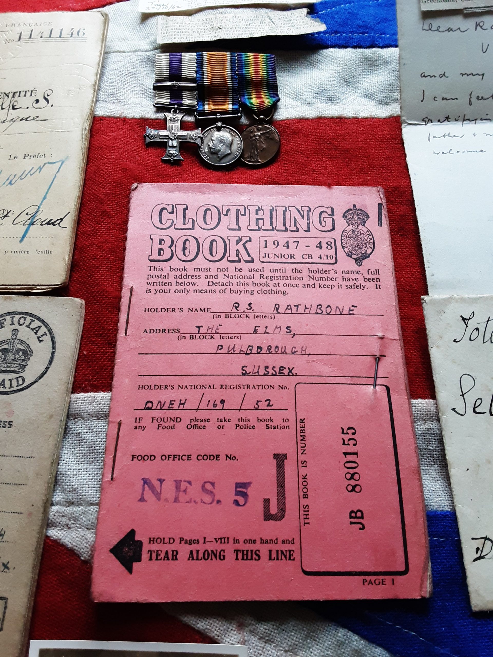 Attributed miniature MC & bar gallantry group. Captain Richard R Rathbone. 1/6 Liverpool. Pulborough. - Image 6