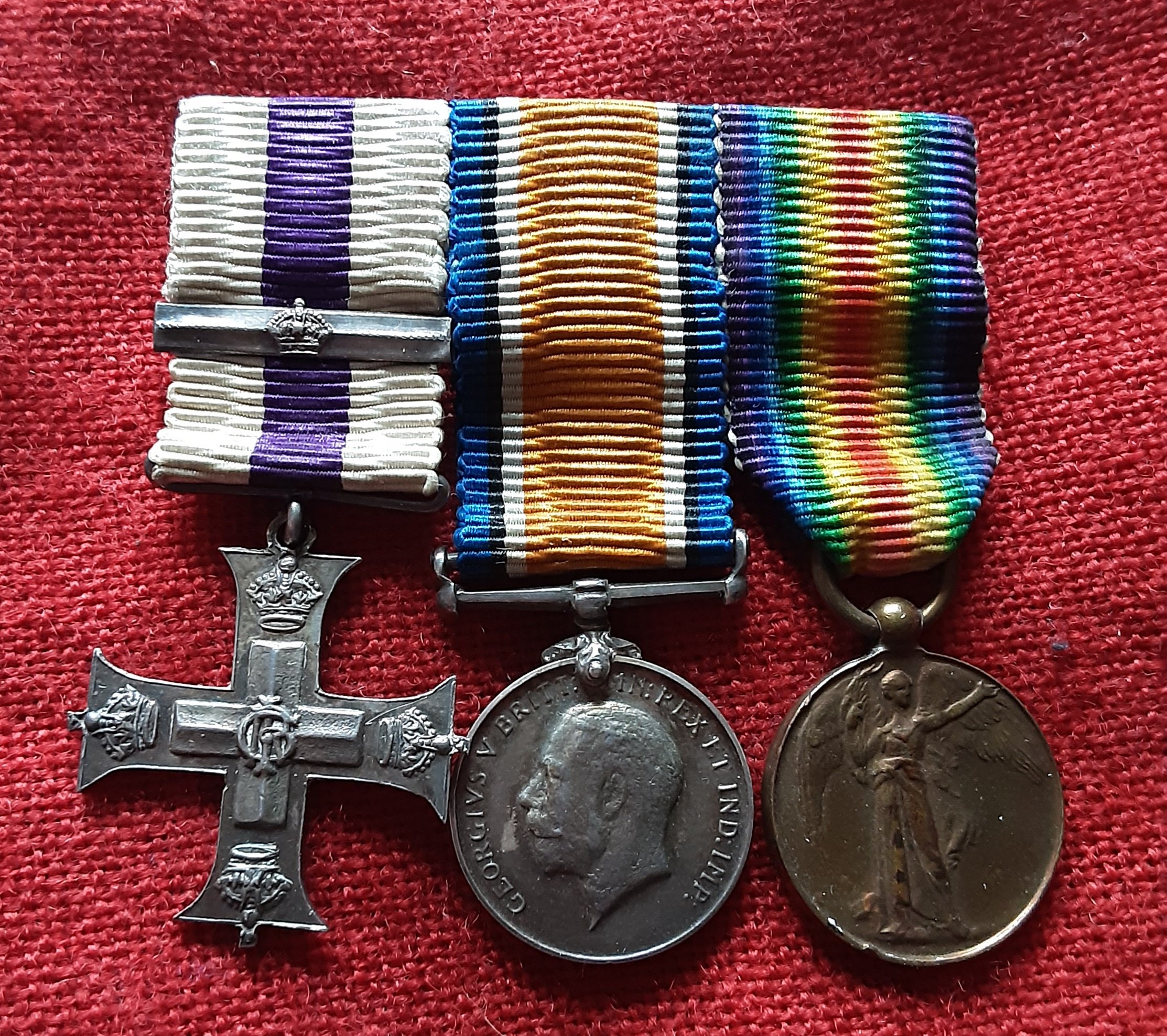 Attributed miniature MC & bar gallantry group. Captain Richard R Rathbone. 1/6 Liverpool. Pulborough. - Image 12