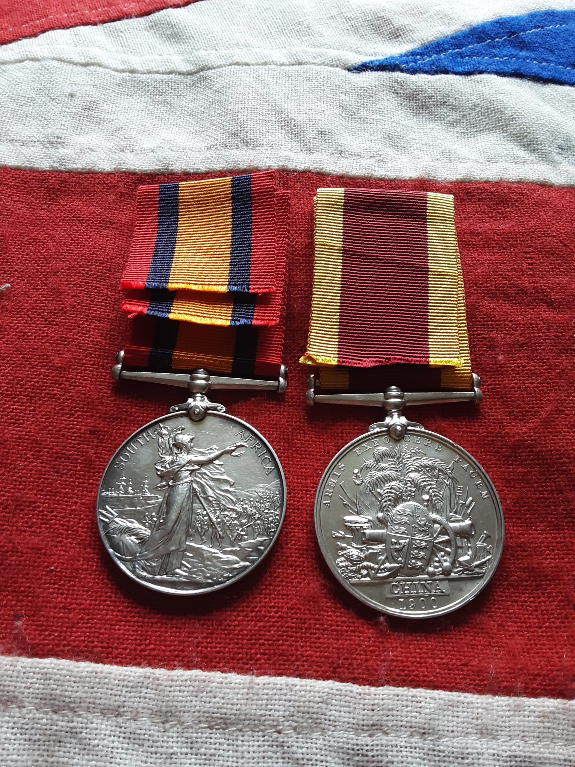 QSA & China 1900 Pair. Stoker George Green. HMS Terrible. North Shields - Image 2