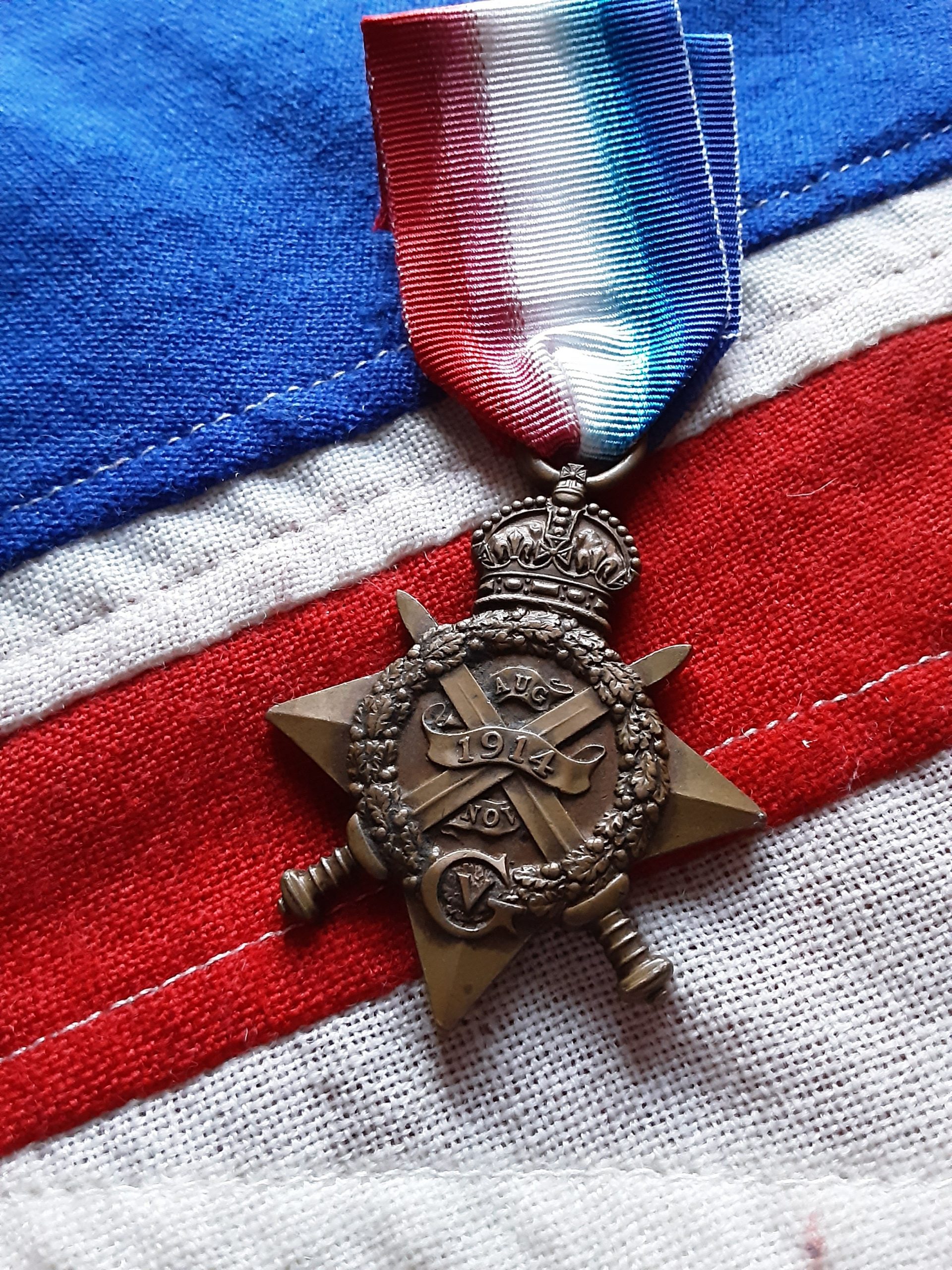 1914 Star. Neuve Chapelle casualty. 9th Mule Corps. Jhelum Punjab. Muhammed Ali