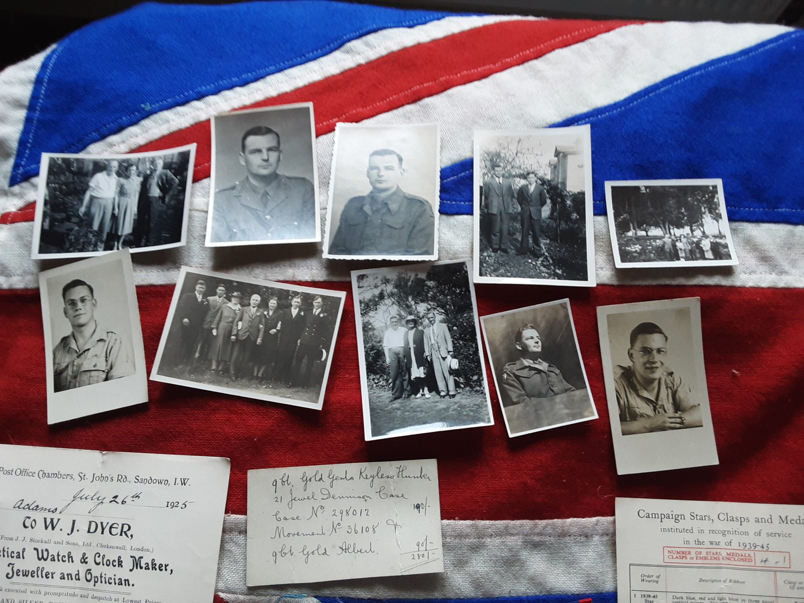 Ww2 Officers Group .E W Adams .Royal Engineers .Fetcham. Surrey . - Image 4