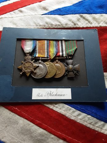 WWI group. Charles Blackman. Master at Arms. Cork, Ireland. HMS Canopus.