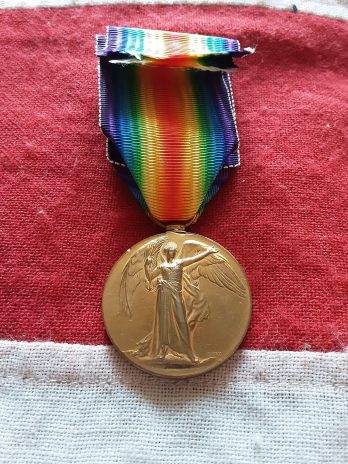 Ww1 Victory . Fred Brunskill 6th Durham Li . Kia Walencourt. Higher Etherley.