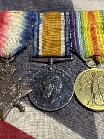 1915 Trio. Levy. 24th London Regiment. Camberwell, London.