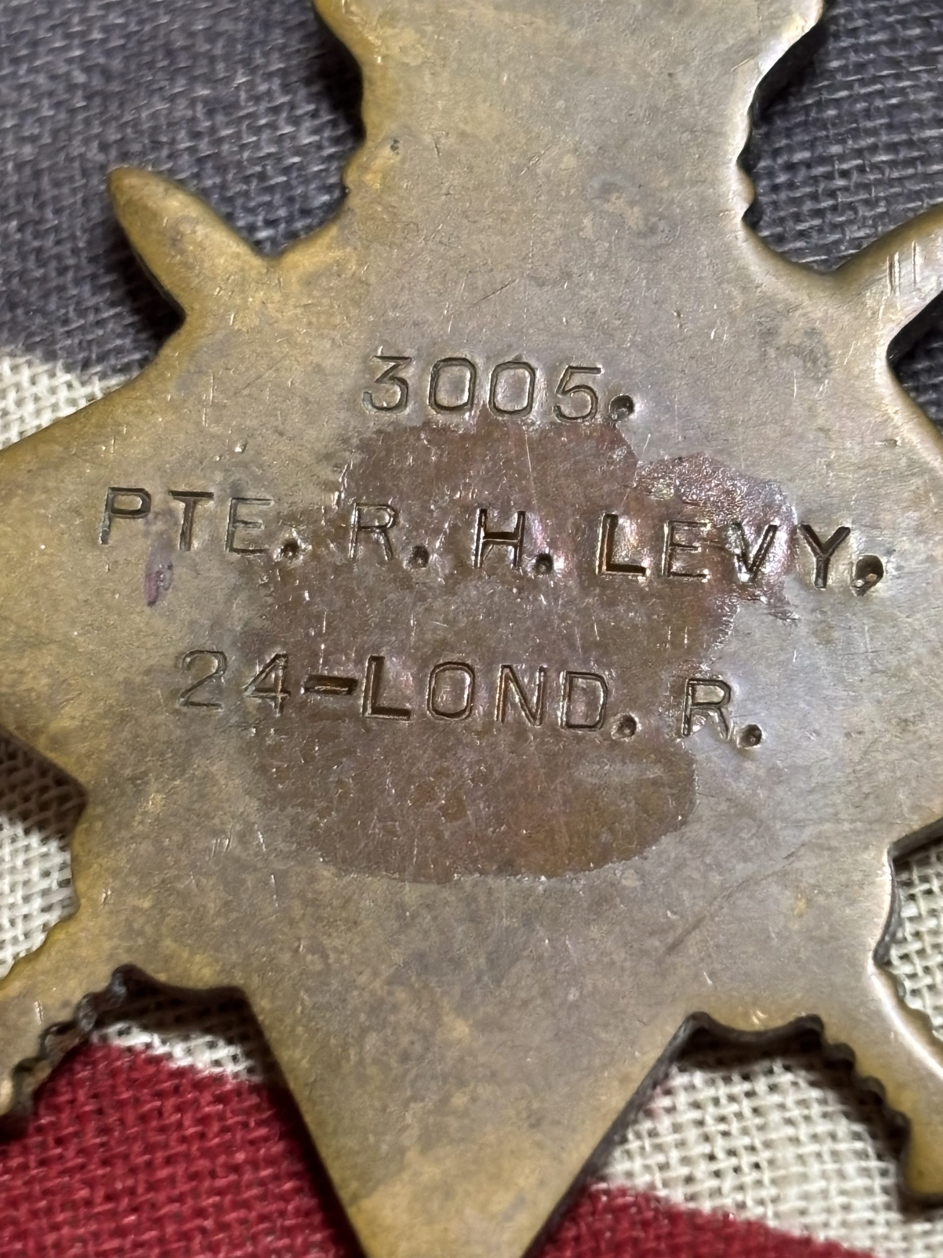 1915 Trio. Levy. 24th London Regiment. Camberwell, London. - Image 3