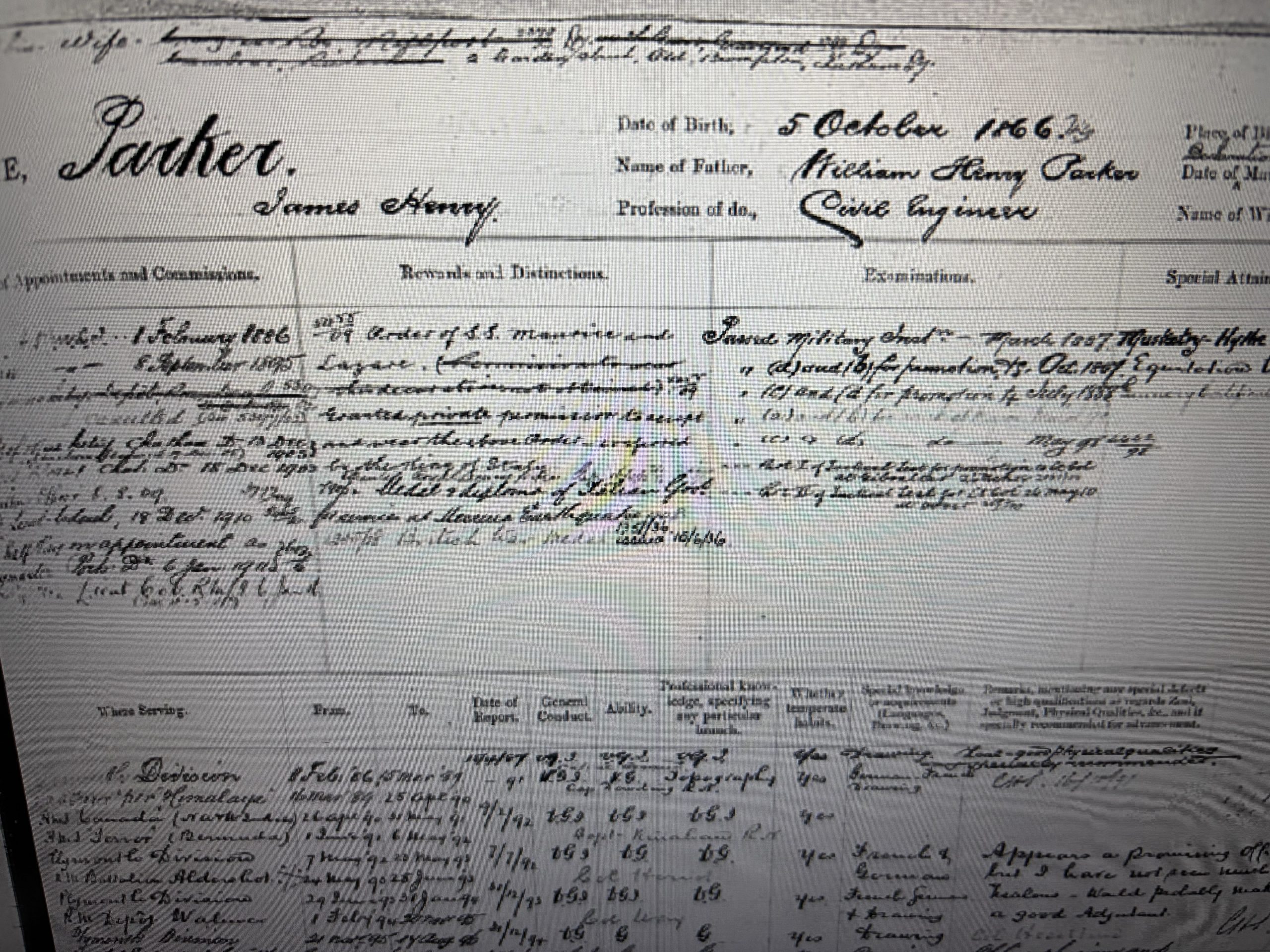BWM, Messina Earthquake 1908 with Order of St Maurice and Lazurus. Lieutenant Colonel Parker. RMLI. Mitcham, Surrey. - Image 3