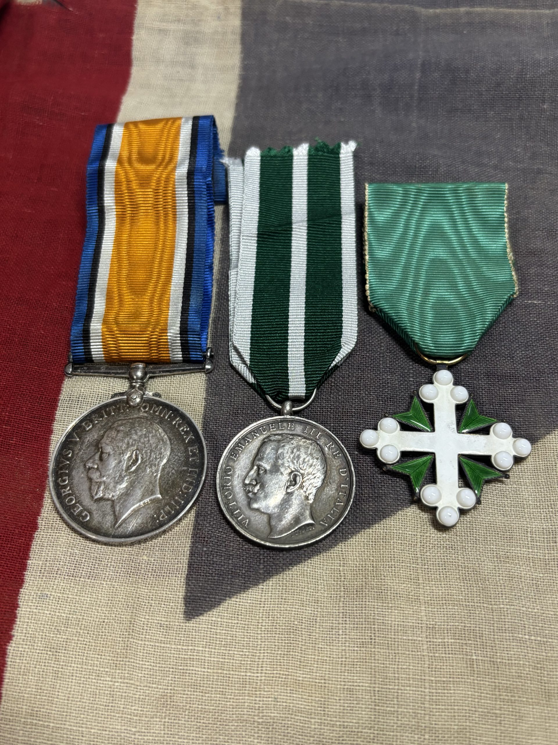 BWM, Messina Earthquake 1908 with Order of St Maurice and Lazurus. Lieutenant Colonel Parker. RMLI. Mitcham, Surrey.