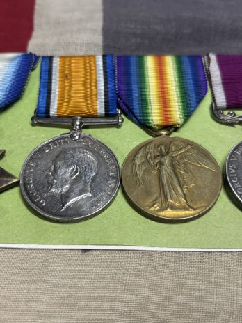 1915 Trio with Army LSGC. French. RAMC/Army Dental Corps. Woolpit, Suffolk.