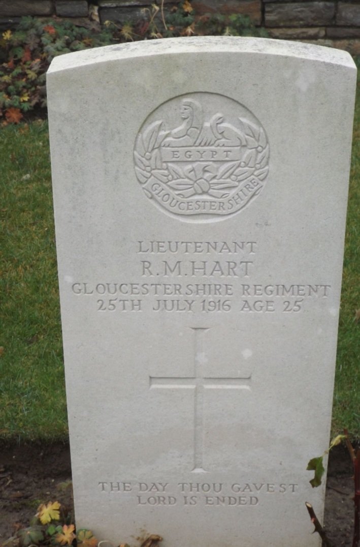 WWI Pair. Lieutenant Reginald Munro Hart. Gloucestershire Regiment. KIA July 1916. Born Bombay - Image 5