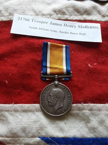 WWI BWM. James Henry Mollentze. 4th Infantry.