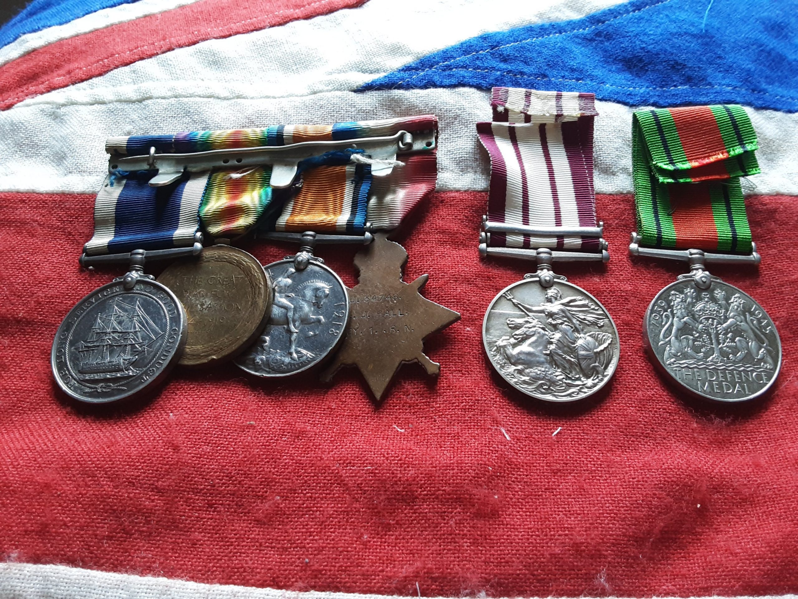 WWI/WWII royal Navy grouping. CPO Edward J Hall. HMS Osprey. Died Bath Blitz - Image 4