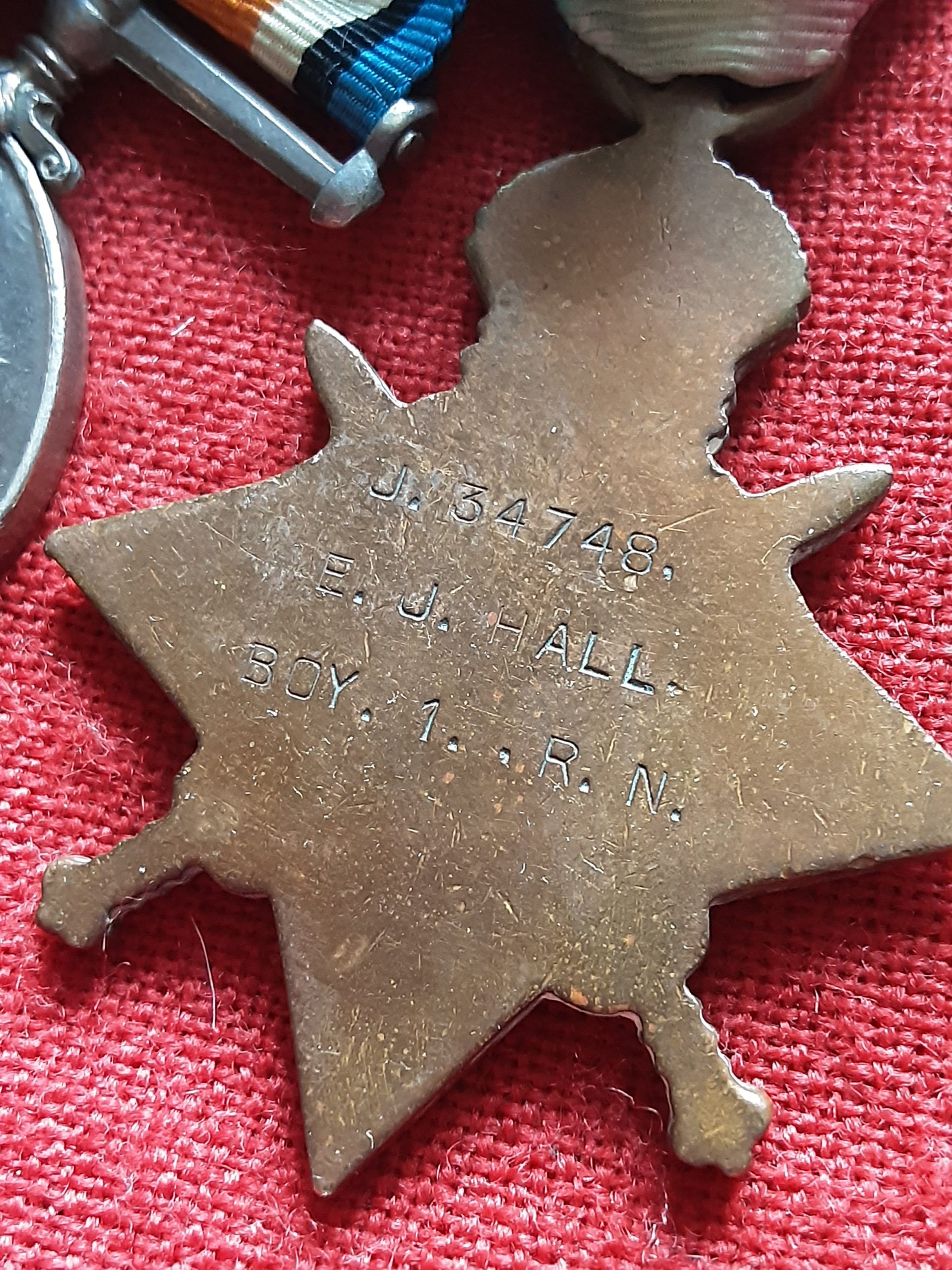 WWI/WWII royal Navy grouping. CPO Edward J Hall. HMS Osprey. Died Bath Blitz - Image 5