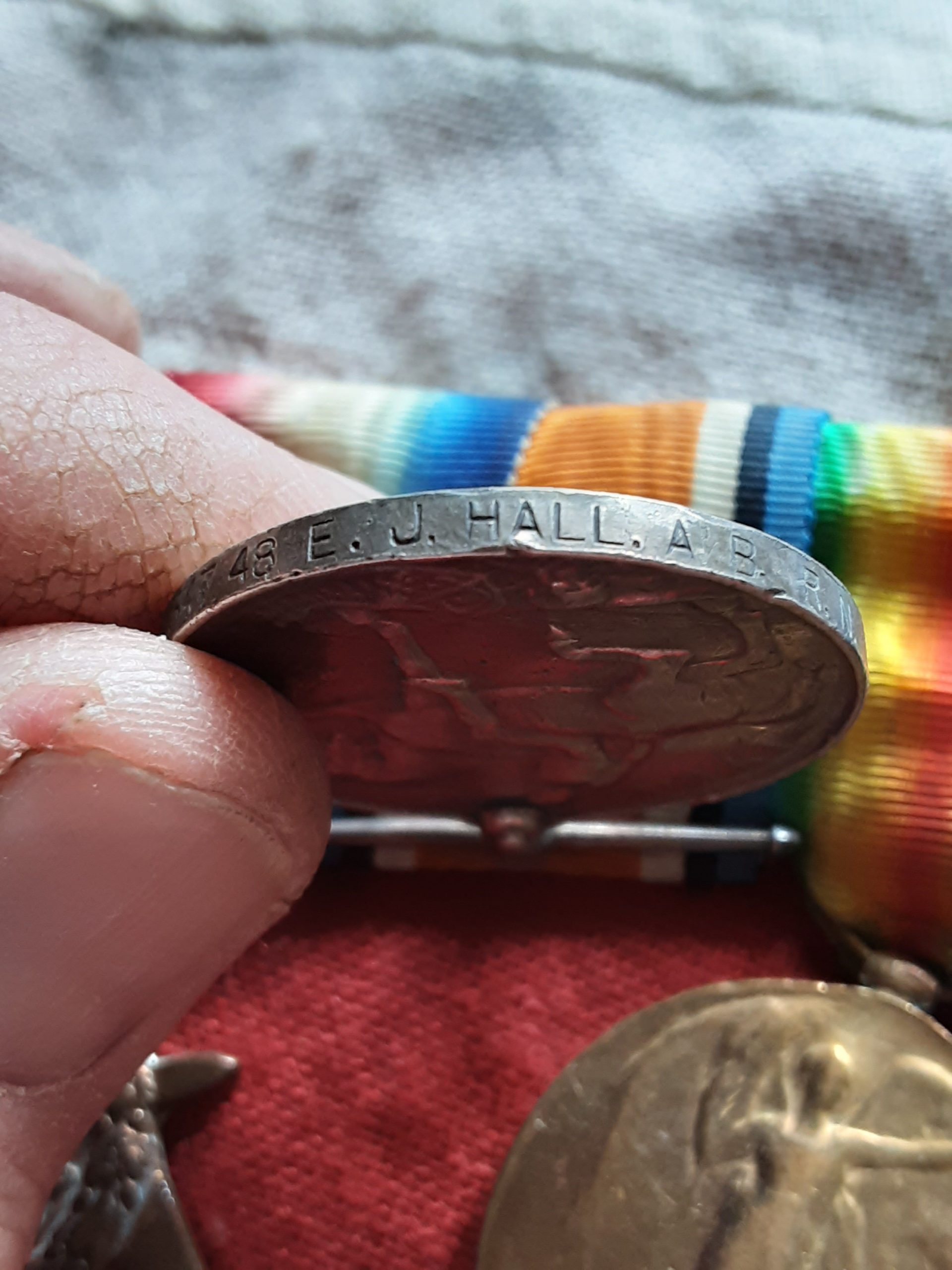 WWI/WWII royal Navy grouping. CPO Edward J Hall. HMS Osprey. Died Bath Blitz - Image 6