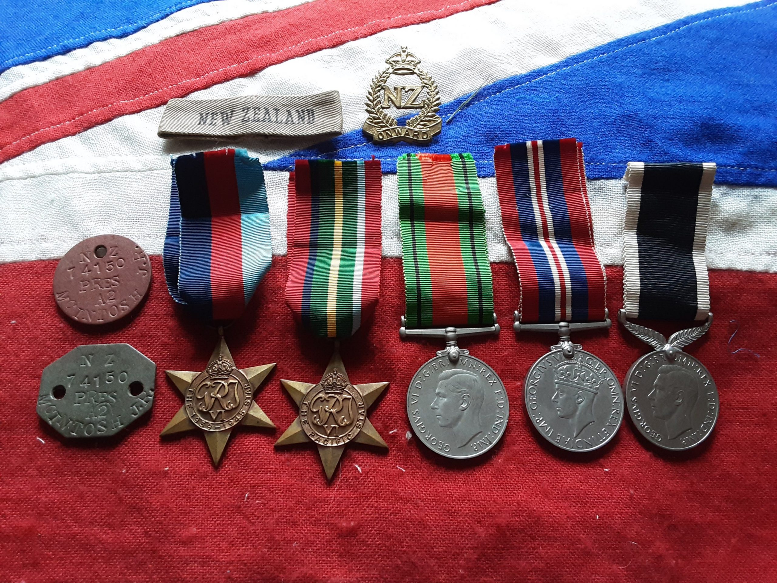 Ww2 New Zealand Group. 3rd Div Postal Unit .John R Mcintosh .Dunedin.