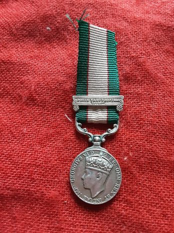 Period Miniature India General Service Medal. Northwest Frontier 1936-37.