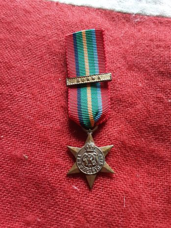 Period Miniature Pacific Star With Burma clasp.