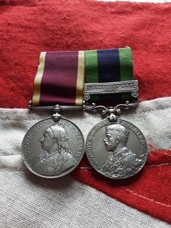 Rare Combo. China 1900 Punjab Rifle Volunteers & Afghanistan NWF 1919 Mil Accounts Dept . Euacbius Arthur Gracias .