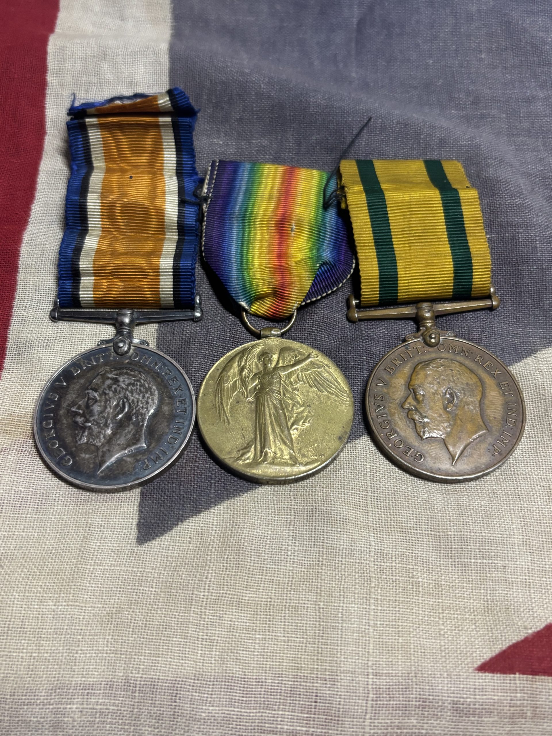 WWI Pair with Territorial Force War Medal. Bigwood. Sheerness, Kent. Royal Artillery.