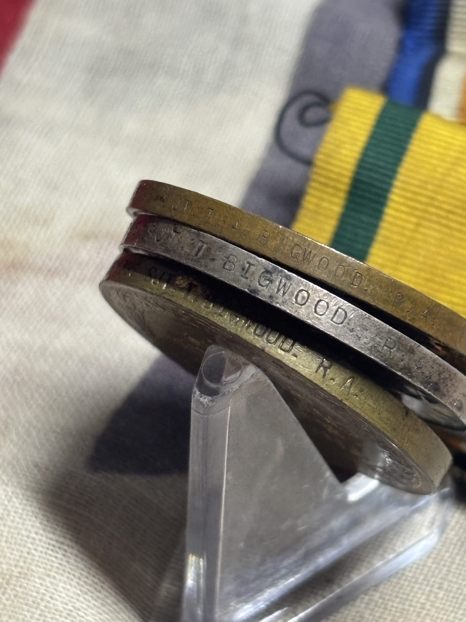 WWI Pair with Territorial Force War Medal. Bigwood. Sheerness, Kent. Royal Artillery. - Image 2