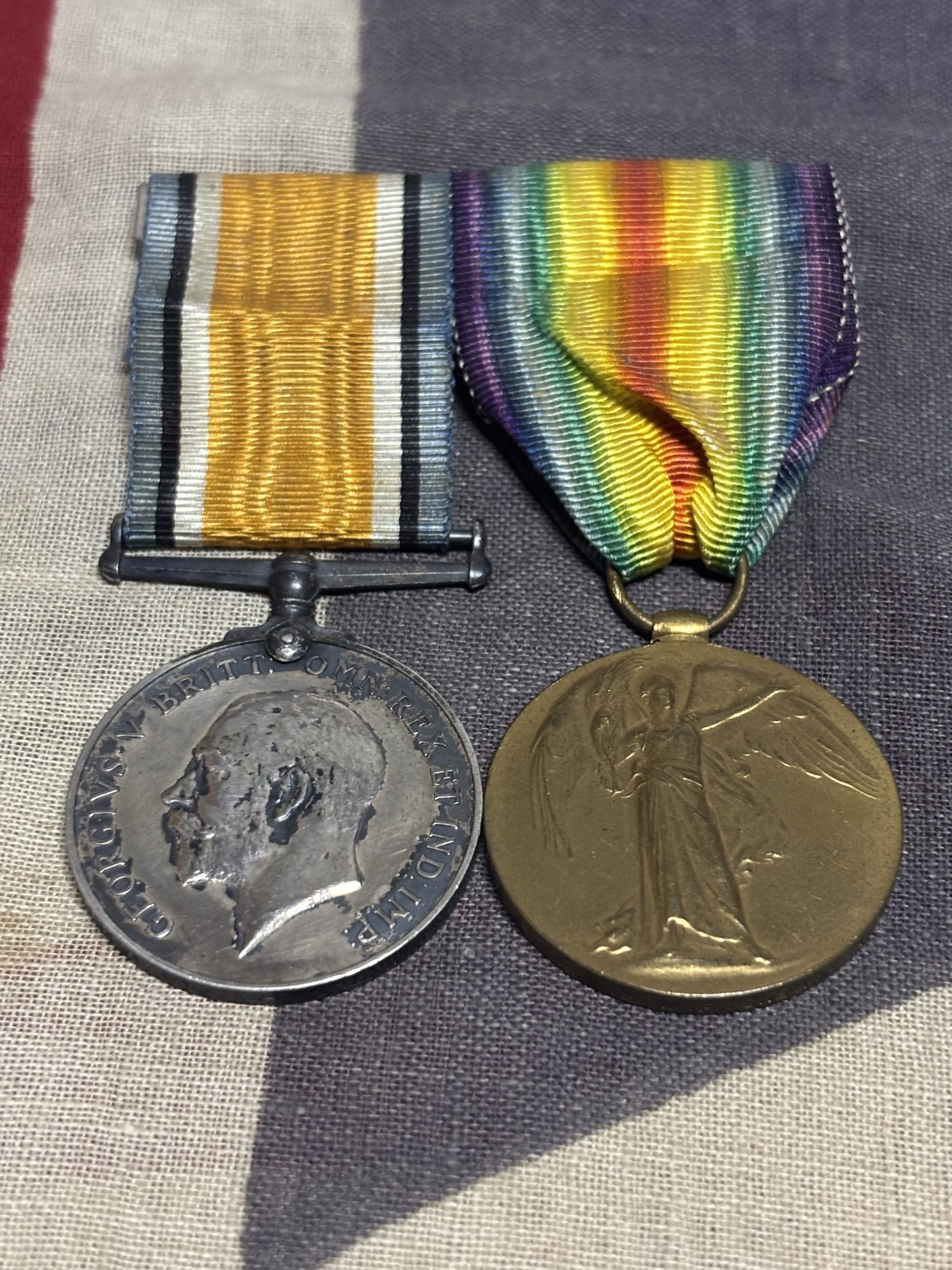 WWI Pair. Shean. ASC. London/Royal Tunbridge Wells.