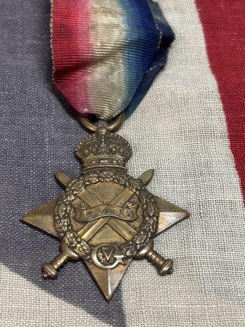 1915 Star. McCartney. York Regiment. New Seaham, Durham. Military Medal recipient 1916.