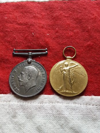 Ww1 Pair Frederick George Chard Ramc . 1 C H 24 Royal Army Medical Corps.