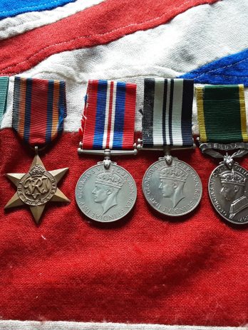 Ww2 Burma &India Efficiency Medal Group .Cpl Gordon Cawnpore Contingent Afi .