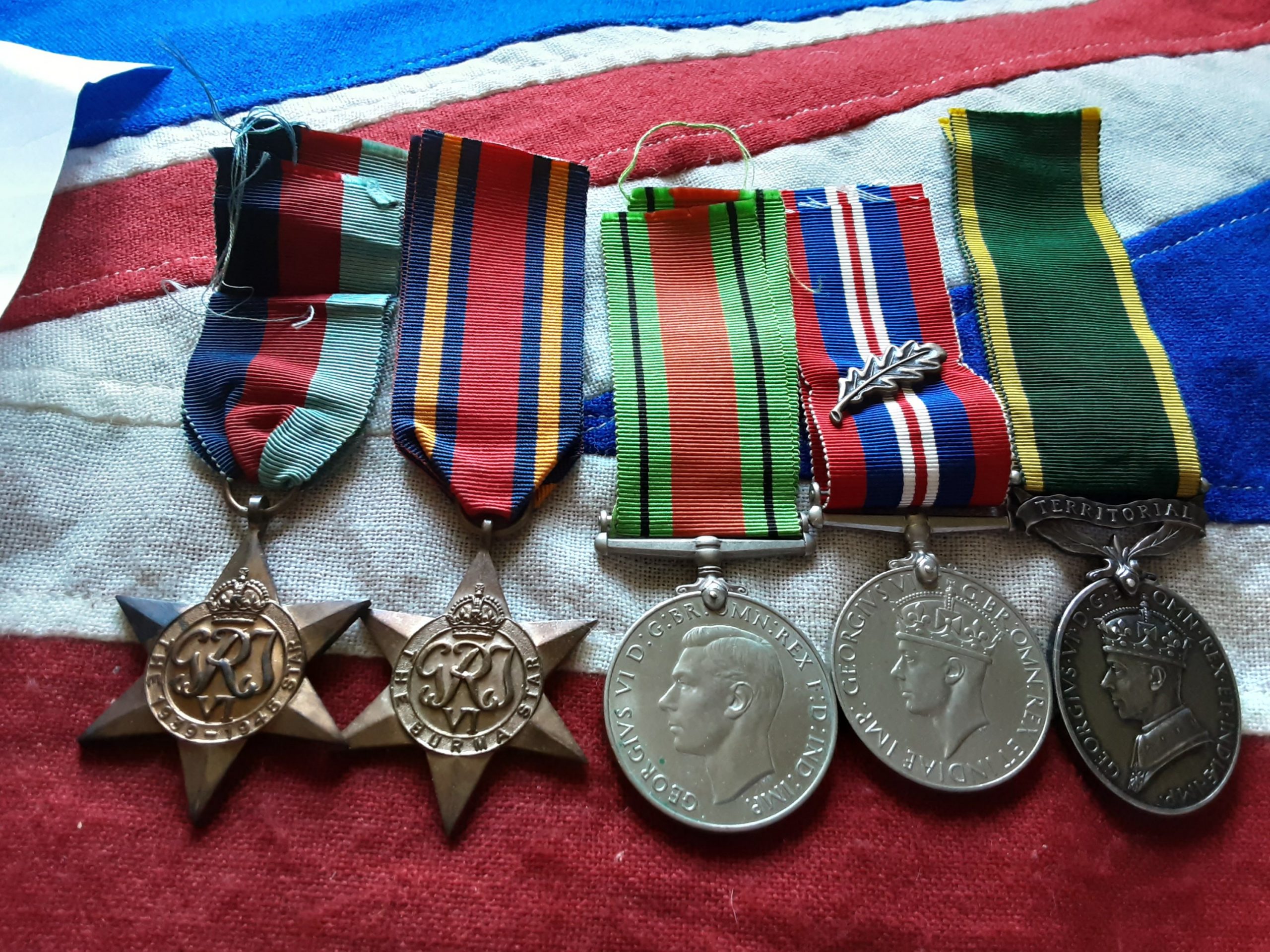 Burma Mid Group . Territorial Warrant Officer Donald Ordidge Re . Eccles Lancashire.