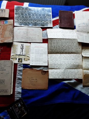 Ww2 Normandy Group . John Stanley Mead 43rd Wessex . Ra & 398 wks Coy Re .Wd July 44.Clacton .