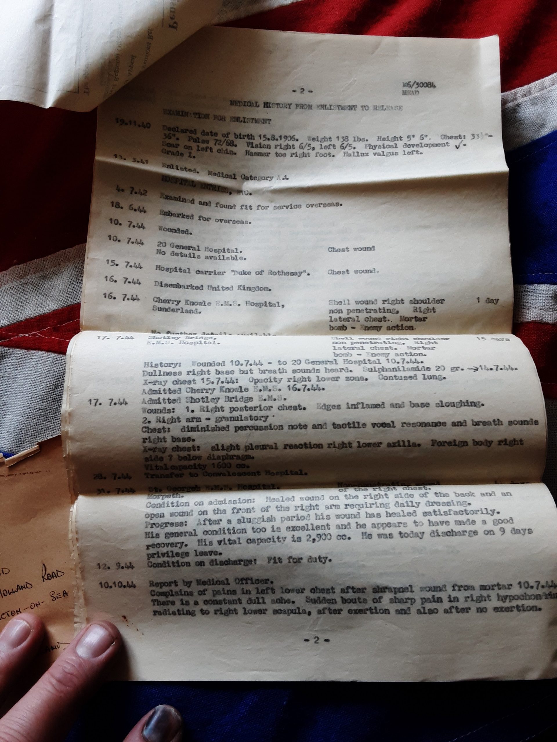 Ww2 Normandy Group . John Stanley Mead 43rd Wessex . Ra & 398 wks Coy Re .Wd July 44.Clacton . - Image 9