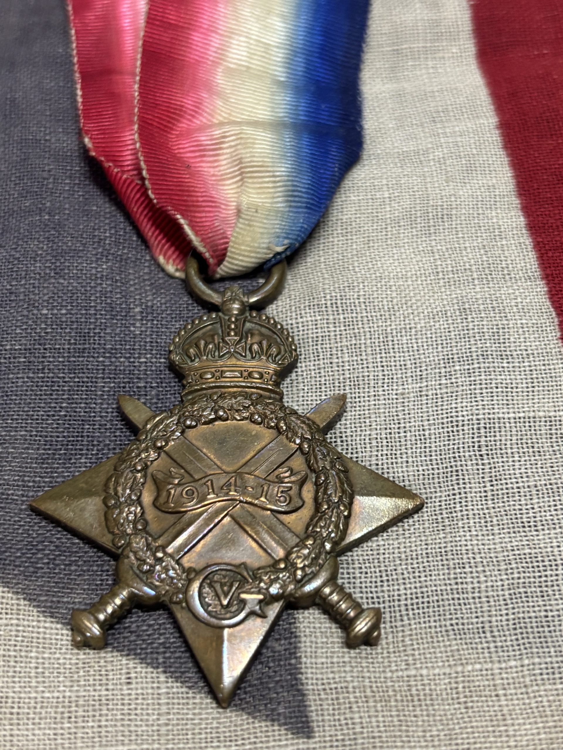 1915 Star. Yarnold. Worcestershire Regiment. POW Festubert, multiple GSW. Tenbury Wells, Worcs.