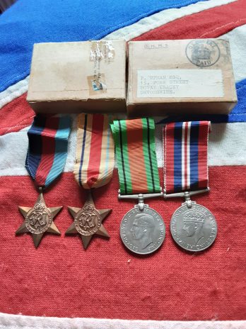 WWII RAF Africa group. Percy Upham. Bovey Tracey, Devon