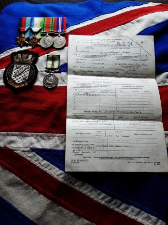 WWII Atlantic Royal Naval Patrol Service group. Leonard N Willis. Grays Essex