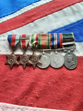 WWII 8th Army territorial group. WJ Stafford RA. Heavy Anti Aircraft Regiment.