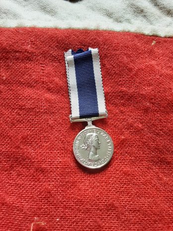 Minature QEII Royal Navy Long Service Good Conduct Medal