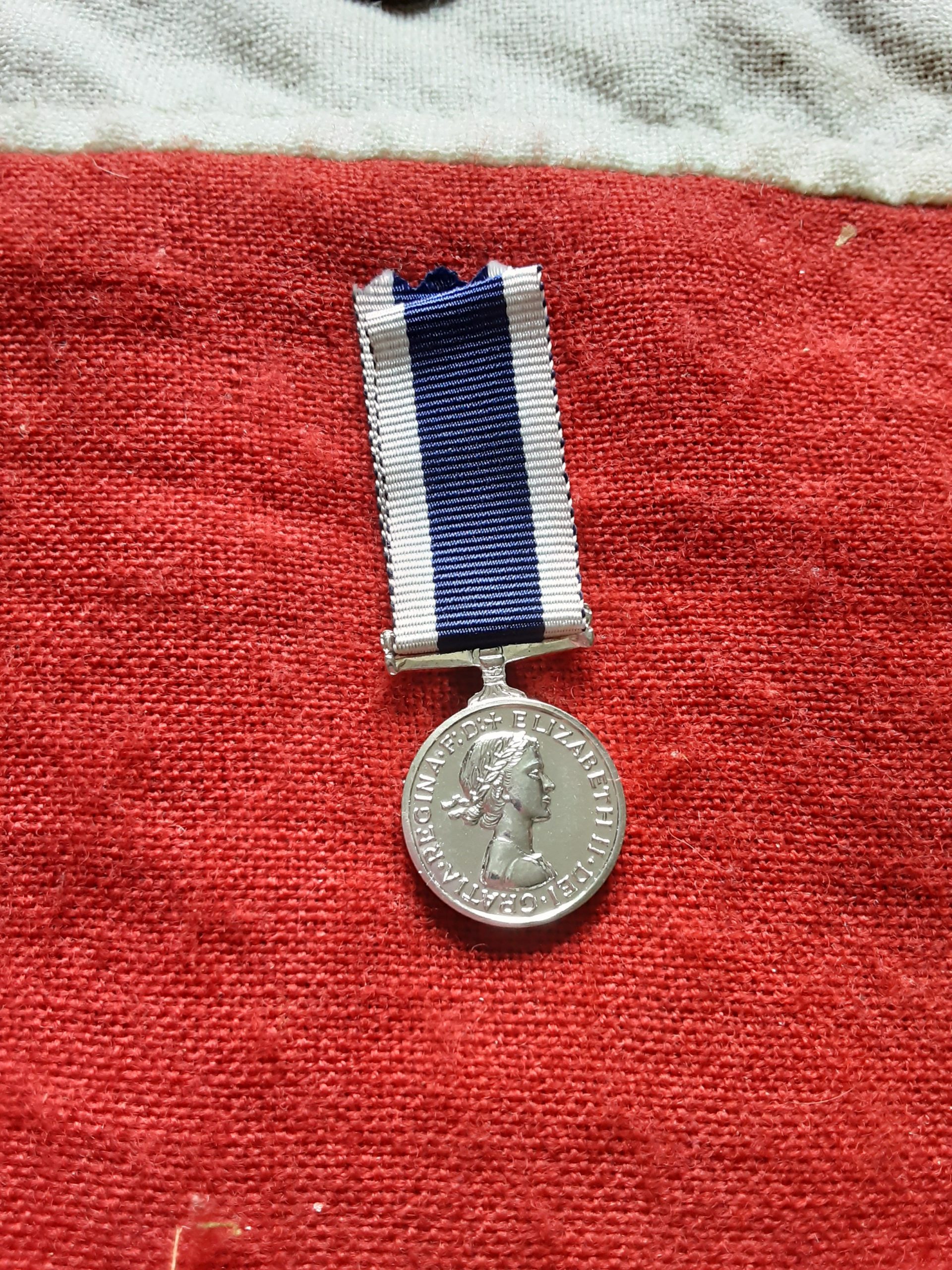 Minature QEII Royal Navy Long Service Good Conduct Medal