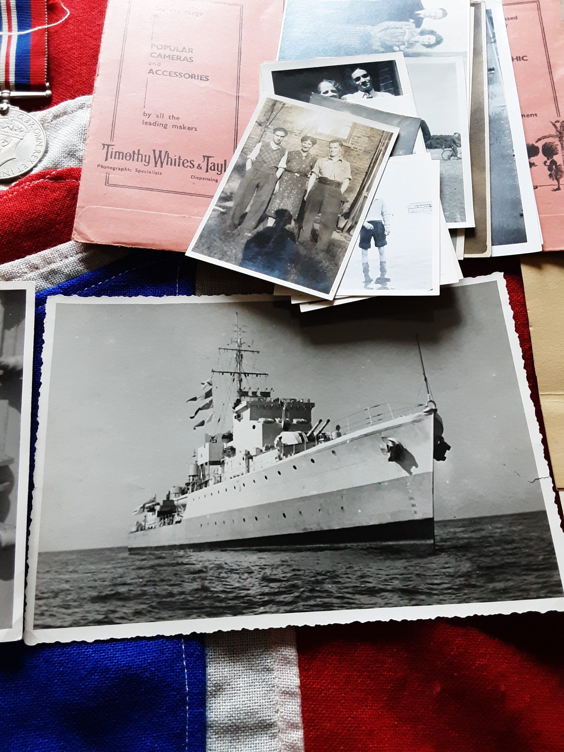 WWII medals & ephemera. Frederick Cosson Baldi. HMS Howe. Operation Husky. Croydon. Royal Navy - Image 3