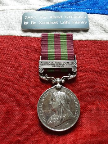 IGS Punjab Frontier 1897-98. Alfred Stevens. 1st Somerset Light Infantry. Windsor. 2 x Court-martialled desertion.