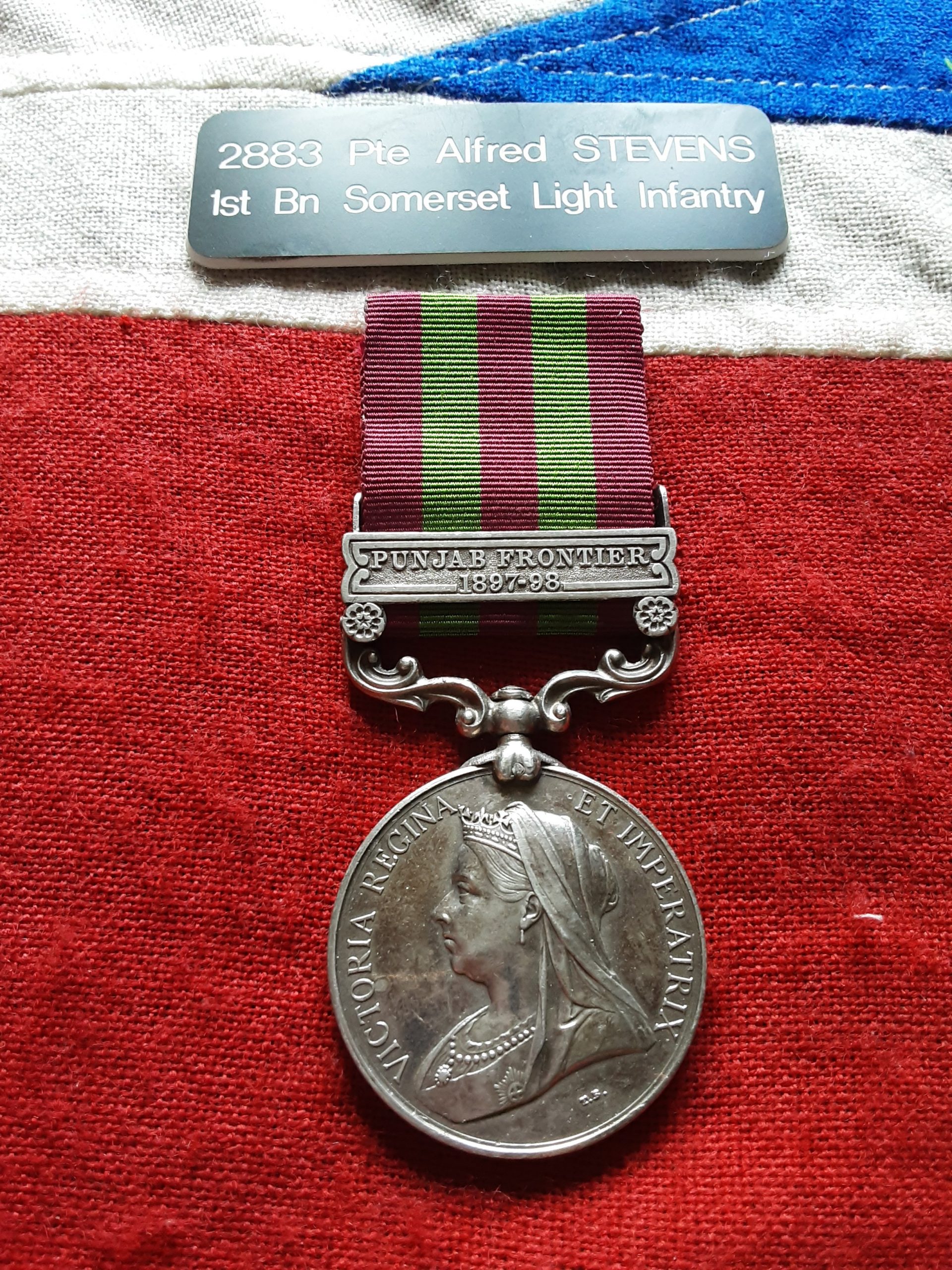 IGS Punjab Frontier 1897-98. Alfred Stevens. 1st Somerset Light Infantry. Windsor. 2 x Court-martialled desertion.