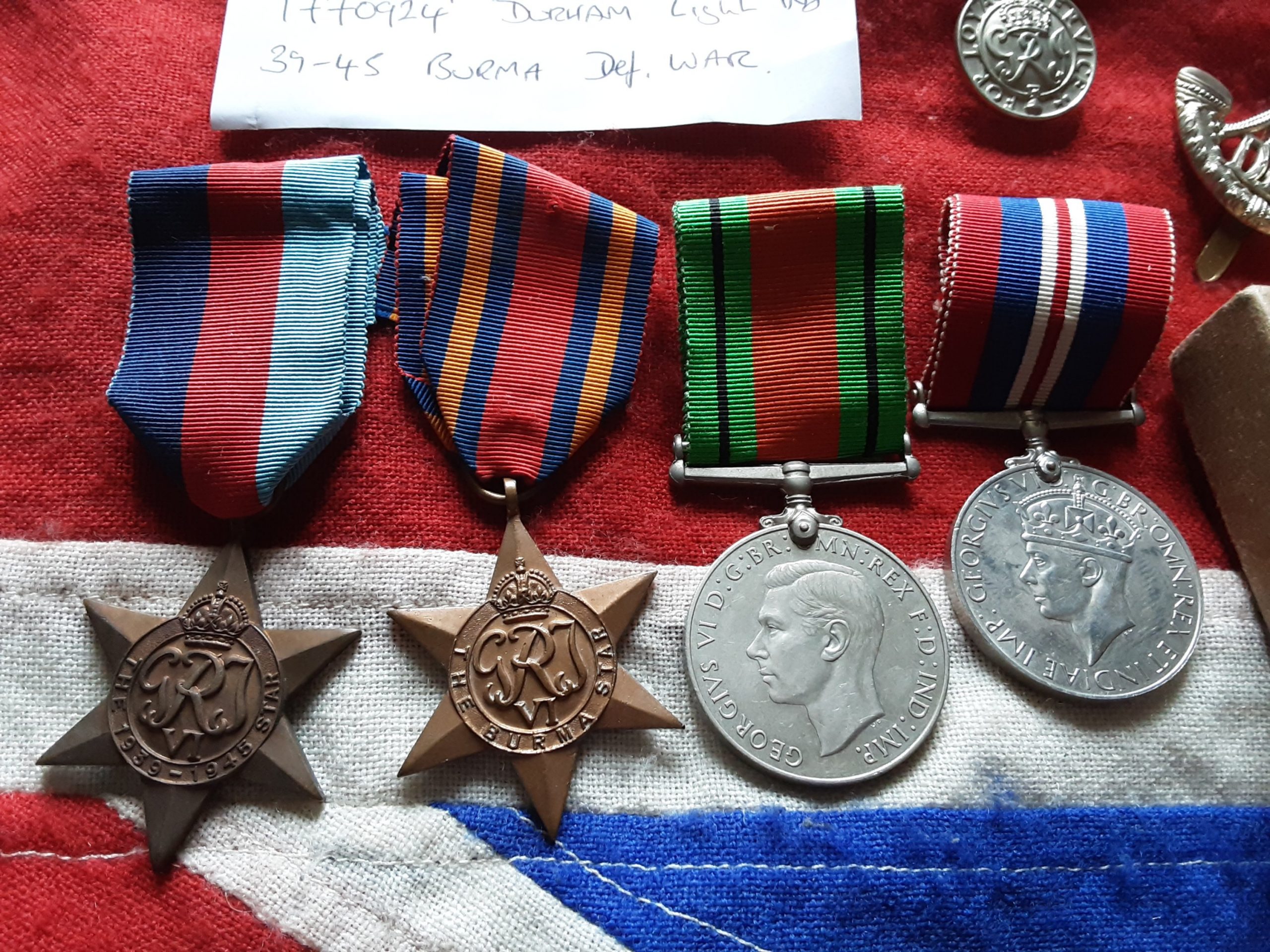 WWII Burma group. Archie Blackburn. Durham Light Infantry. Sandiacre. - Image 2