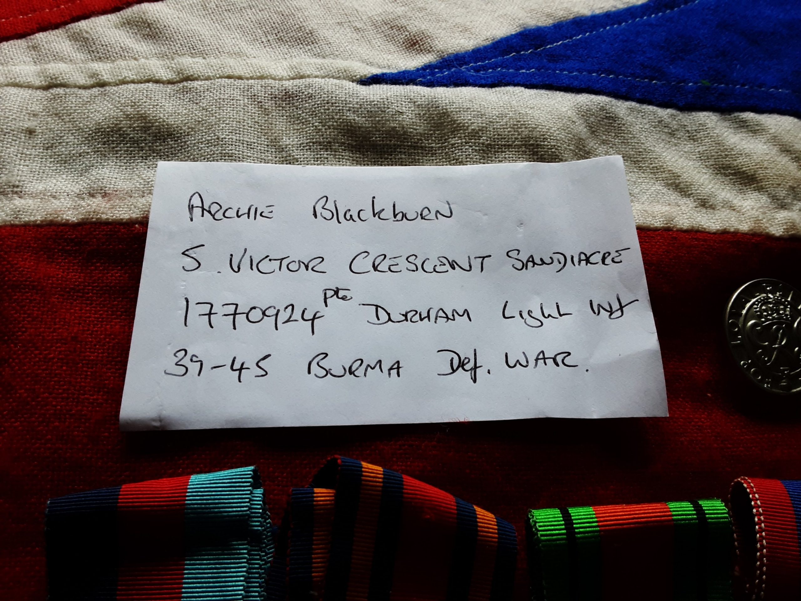 WWII Burma group. Archie Blackburn. Durham Light Infantry. Sandiacre. - Image 3